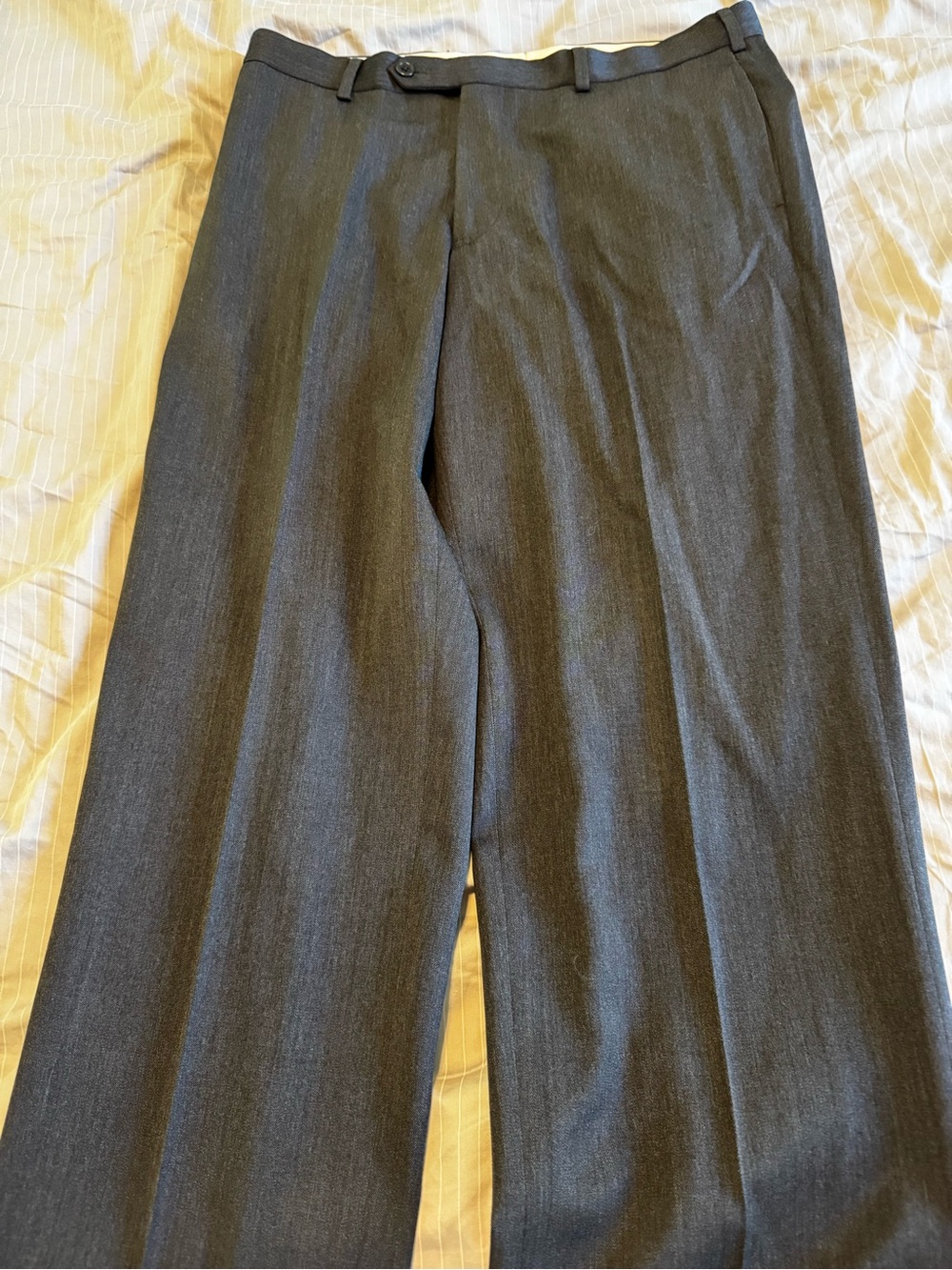 Dark Grey Slacks, Brooks Brothers Madison Men’s Formal Wool Pants